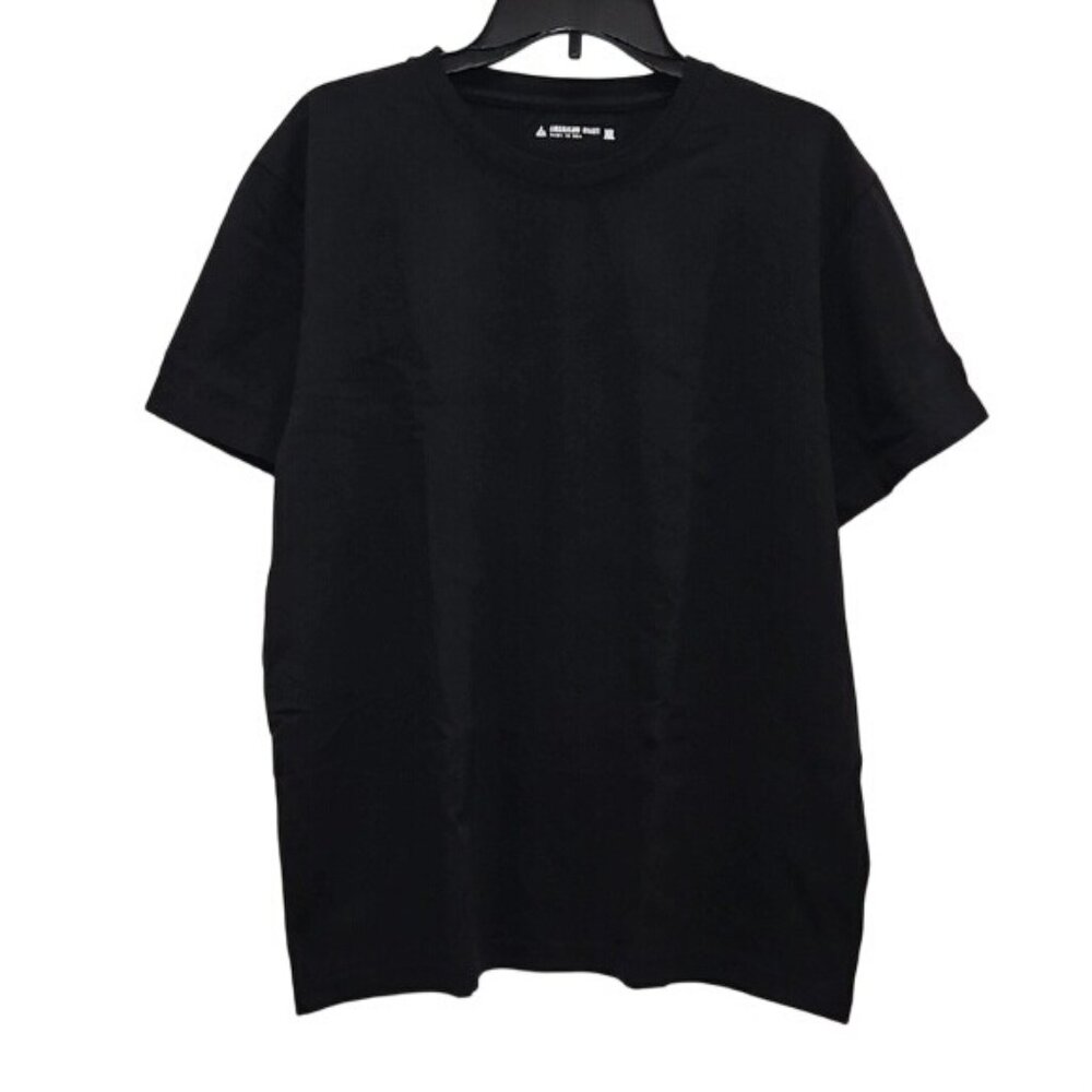 American Giant Black Short Sleeve Tee XL New Men's Black Cotton Quality Comfort